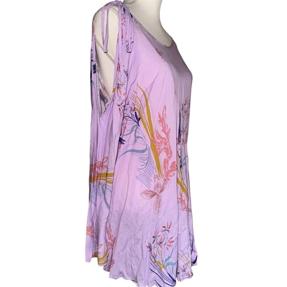 Free people clear skies printed floral tunic dress/ Small - Picture 3 of 7